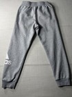 Adidas Youth Boys Joggers Gray M 10-12 Fleece Big Logo Athletic School Casual
