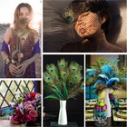 24pcs Peacock Feathers Long Natural In Bulk 32-35 Inch 80-90 Cm For Vase Craft V