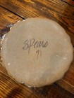 Vintage Handmade Ceramic Pie quiche Pottery Larry Spears 1991 11in