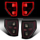 For 2009-2014 Ford F150 Led Tube Brake Lamp Smoke Lens Tail Lights Left    Right