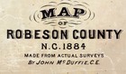 1884 Map Of Robeson County North Carolina