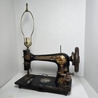 Antique Singer Sewing Machine Repurposed Lamp Industrial Steampunk Decor Tested
