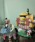 Artist Doll Judy Rankin Alice In Wonderland And Cookie Jar House