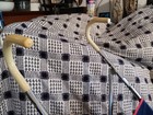 Vintage 1980 s Graco Umbrella Doll Baby Stroller Prop Display Chrome Blue