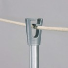 Household Essentials Outdoor Telescoping Clothesline Prop In Steel Silver