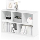 Modern 5-cube Wooden Bookshelf Storage Organizer Living Room Home Office New