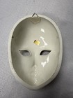Mardi Gras Ceramic Mask Wall Decor Made In Italy Silver Glitter Gold Painted