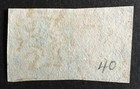 Queen Victoria 1843 1d Penny Red Horizontal Pair Maltese Cross Cancel Plate 40