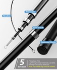 Telescopic Fiberglass Windsock Pole  14 5ft  5-section    Including Pole   Me   