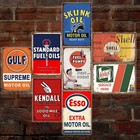 Reproduced Vintage Tin Signs  Gas Oil Retro Advert Metal Sign For Garage Man