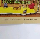 1989 Teenage Mutant Ninja Turtles Turtleopolis Cereal Cut Out Board Game Mail In