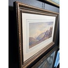 Antique Watercolor Landscape Painting  Charles Graham  Framed Victorian Art