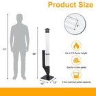 56 Inch Patio Pellet Heater Outdoor Smokeless Wood Pellet Burning Flame