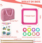 Weaving Loom Kit-includes 2 Pcs 7  Potholder Frame 400 Pcs Weaving Loom Loops 2