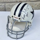 Tex Schramm Signed Mini Helmet Dallas Cowboys Inscription Hof 91 Autographed 