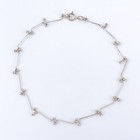 Vintage Sterling Silver 925 Dainty Link Anklet 10    