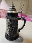 Vintage Small German Lidded Beer Stein Made In Germany