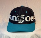 San Jose Sharks Nhl Snapback Hat Black And Teal Adjustable Cap