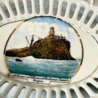 Seaside Oregon Ore Antique Lighthouse Souvenir Painted Trinket Dish Plate
