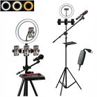 Floor  Desktop Tripod Stand Tablet Holder Led Selfie Ring Light For Ipad Studio