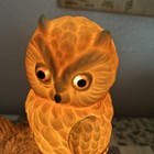 Vintage Ardalt  Japan Owl Light  Owl Night Light  Hand Painted Owl