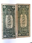 Lot Of  2   1 Dollar Silver Certificate United States Note 1957