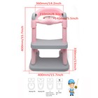 Pink Potty Training Toilet Seat Chair Ladder Step For Toddler Kids Boys   Girls