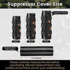 6 Inch Suppressor Cover  5 6 7 Inch   1800  f Heat Resistant  Black Camo