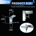Heavy Duty 4-hole L Angle Bracket For 1-5 8    Strut Channel  90 Degree Steel