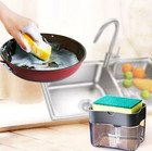 1pc Kitchen Soap Dispenser Press Pump Sponge Cleaning Holder Tool - New