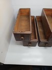 4 Vtg Antique Singer Treadle Sewing Machine Cabinet Table Wood Drawers W Knobs