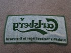 Rare Vintage Carlsberg Lager Pub Bar Beer Towel Breweriana