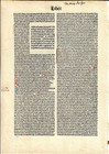 Book Of Daniel 15th Century Latin Bible Leaf Large Folio Size Incunabula Era