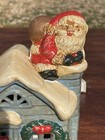Vintage Dhm Mold 1985 House Santa On Chimney