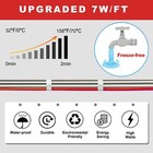 Constant Wattage Heat Tape With Thermostat Pipe Heat Tape For Water Pipe 120v