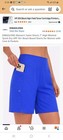 Dibaolomg Women   s High-waisted Quick Dry Board Shorts W  Pockets Blue