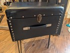 Unbranded Pedal Steel Guitar Seat With Storage Vintage 1970s 80s Black Studded