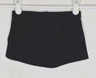 Gk Elite Child Large Cl L Solid Black Nylon Gymnastics Cheer Shorts