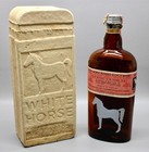 Vtg White Horse Cellar Scotch Whisky Original Recipe Empty Bottle W original Box