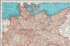 1945 Antique Wartime Germany Map Vintage Germany Atlas Map 2603