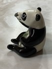 Vintage Hagen Renaker Panda Bear Miniature Figurine Sitting Eating Bamboo