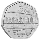 2026 United Kingdom 50p Pence Bu Coin - First Flight Of The Concorde 50 Years