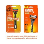     gillette Fusion 5 Power Razor Handle With 1 Cartridge battery-free Shipping    