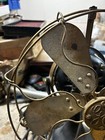 Vintage Antique Brass Ge Pan Cake Oscillating Fan