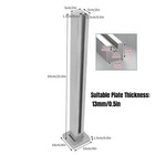 Glass Railing Post end Post Stainless Steel Balustrade For Balcony Stairs 65cm