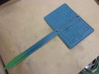 Vtg Embossed Metal Original Golf Course Green Sign Please Repair Your Ball Marks