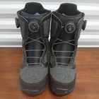Burton Felix Double Boa Womens Snowboard Boots Sz 7 5-8 Black Gray Pls Read 