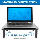 Mount-it  Height Adjustable Single Monitor Riser   Metal Mesh Computer Screen   