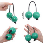 2 Pairs Aslatua Shakers Kashaka Musical Percussion Instrument African Green