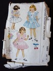 Vtg 1950s Mccall 1605 Ruffled Pinafore Sun Dress Petticoat Sewing Pattern Girl 2